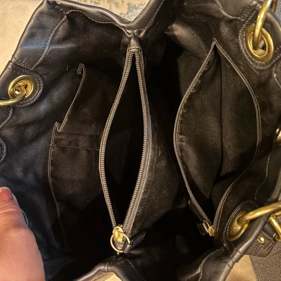 Coach Penelope Black Leather Hobo - Picture 6 of 7